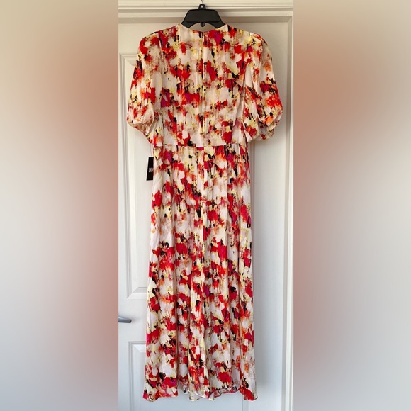 DKNY V Neck Maxi A Line Dress - Picture 10 of 16